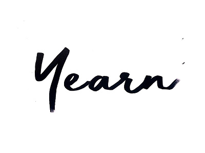 Yearn hand type markers raw sharpie typography yearn