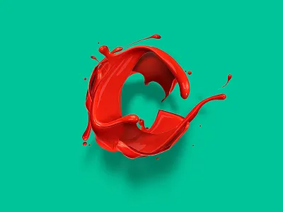 Splashy Alphabet (c) 36daysoftype adobe alphabet b letter photoshop splash type typography