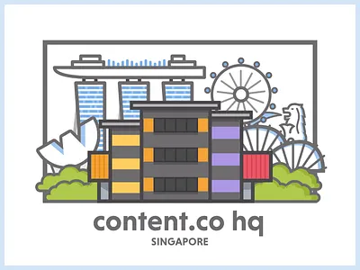 in Singapore! building content creators merlion office singapore