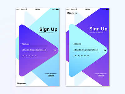 #006 - Sign up page mobile uiux design sign up ui design challenge visual design