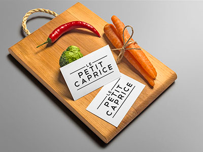 Le Petit Caprice blackandwhite branding graphicdesign logo minimalist
