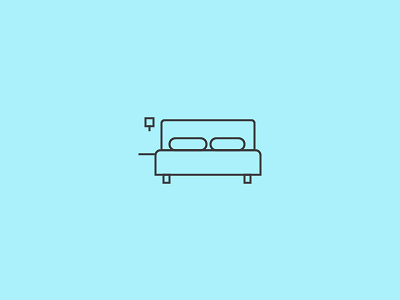 Bedroom bed bedroom home picto pictogram