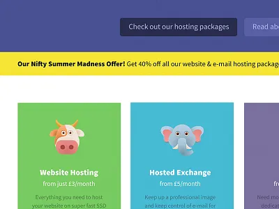 NiftyHost Homepage #2 niftyhost