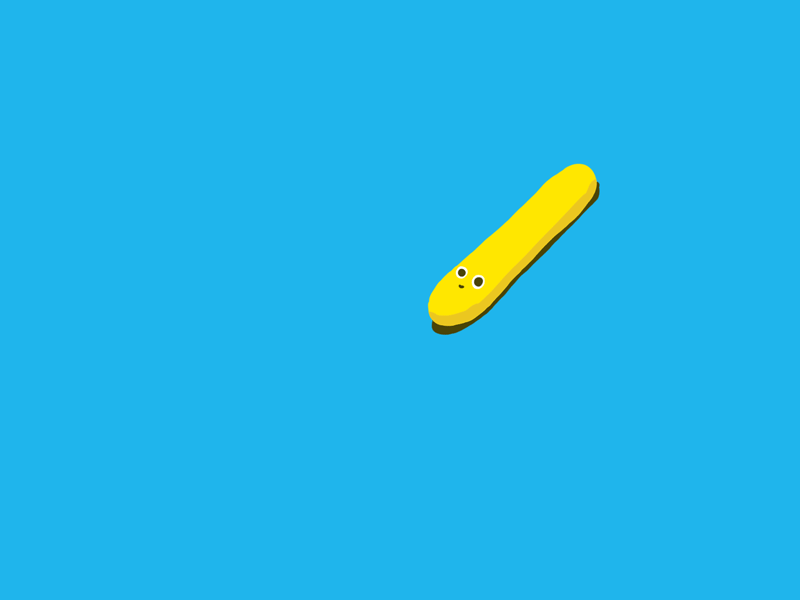 Mr. Long John 2d animation character gif loop sausage