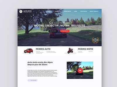 driving school savoie website driving school ui ux webdesign