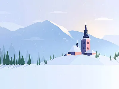 Ice Winter building mountain snow tree winter