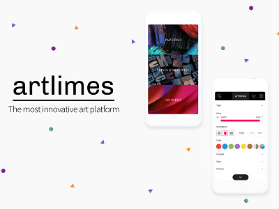 Artlimes II ads art artlimes blog minimal mobile platform raff hbb shapes ui ux web white