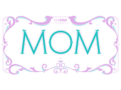 MOM art design illustration vector vintage