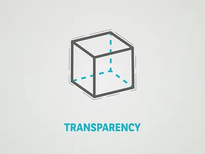 Transparency blue clarity clearness cube dash line