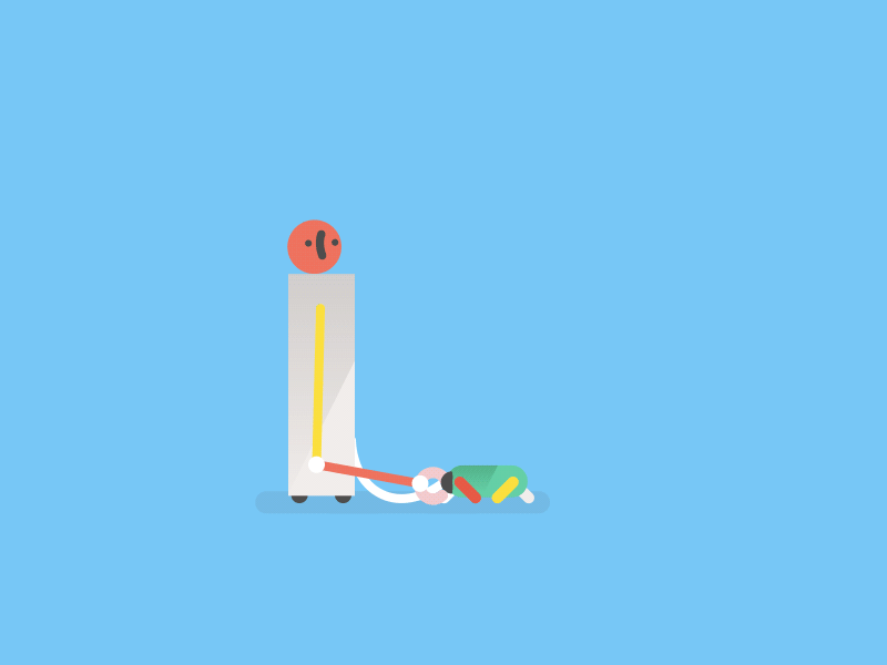 Silly robots No.28 2d character flat loop puppet tools robot rubberhose2 vector