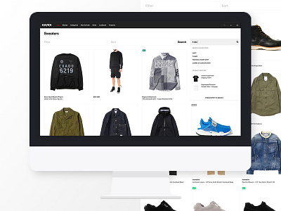 Haven - Collection & Search blog clothing design e commerce menswear store ui ux web website