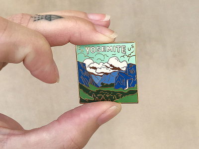 Yosemite Enamel Pin apparel badge california clouds enamel pin mountains pin yosemite