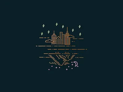 Bonnaroo Illustration bandana bonnaroo car compass freedom illustration intricate jeep line illustration logo plant typography