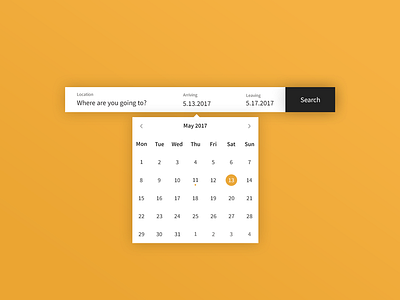 Daily UI | #080 | Date Picker booking calendar daily ui date datepicker picker travel ui ux web