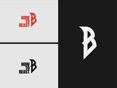 How To Beast b beast brand branding fitness identity logo workout