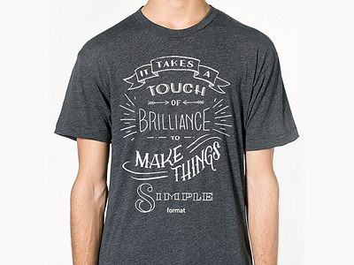 Format Team T-shirt deisgn graphic hand lettering lettering logo screenprint t shirt