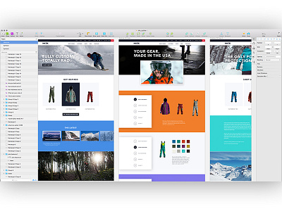 Sneak peak extreme mountain bike snowboard ui web