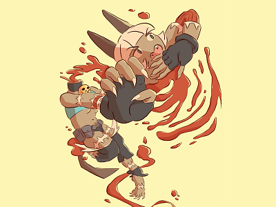 Ms Fortune cat games girl illustration monster skullgirls video