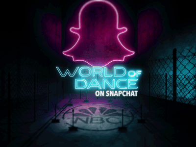 World Of Dance Snapchat - Main Title competition dance flicker logo nbc neon of off show snapchat title world