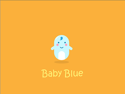 Baby Blue baby character cute vector