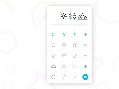 004 Daily UI 004 calculator dailyui shapes ui vector