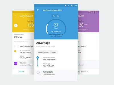 Connection Details (Android) android chart connection console mobile app ui ux