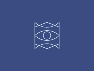 Icon circle eye icon line