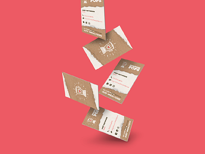 Purpose Pops Business Cards branding business cards free throw fruit identity logo mockup photoshop shot stationery