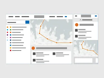 Low Fidelity Map & Way finder low fidelity prototyping ui ux