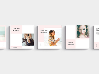 Miami Social Media Pack branding feminine instagram marble minimal modern photoshop social social media template