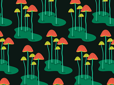 100 days of prints and patterns [27b] bright colorful digital graphic graphic design hand drawn illustration nature pattern print surface pattern vector