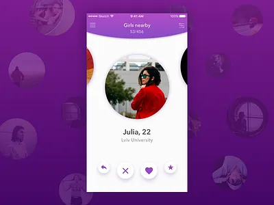 Dating app concept lviv ui ux
