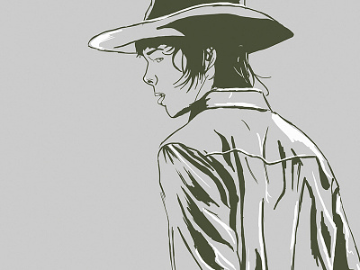 Carl Grimes illustration psd rough sketch simple