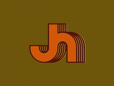 JH 70s brand draplin h identity j logo monogram retro vintage