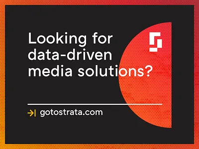 Strata - ad ad advertisement art direction banner brand geometry gradient logo moon pixel