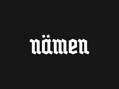 nämen customtype lettering logo mark symbol trademark type typography