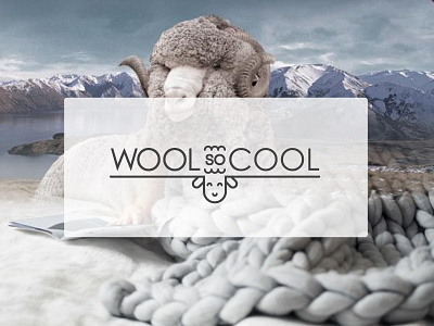 Logo for WOOL_so_COOL brand cool handmade icon linear logo minimalism sheep