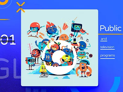 ‡ 01 ––– Rede Globo post on Facebook behance colors creative design facebook flat globo illustration inspiration rede globo ui ux