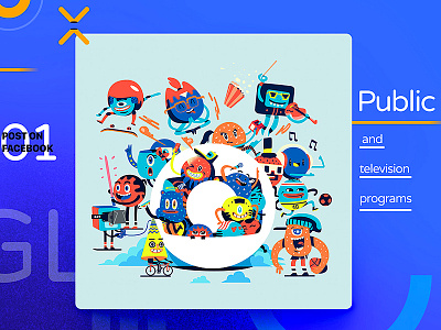 ‡ 01 ––– Rede Globo post on Facebook behance colors creative design facebook flat globo illustration inspiration rede globo ui ux