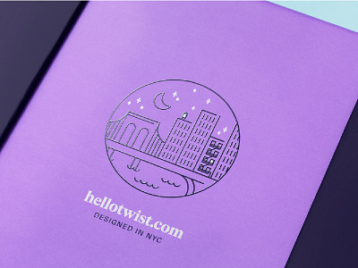 Twist Packaging bridge brooklyn building city illustration moon packaging sky