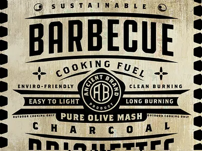 Barbecue Charcoal 4 barbecue charcoal. fuel retro vintage