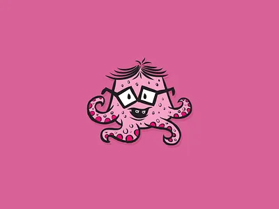 Octo Nerd braces glasses illustration junkykid nerd octopus