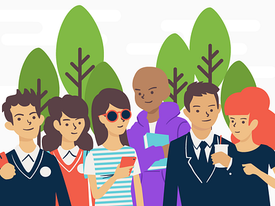 Students characters friends people students