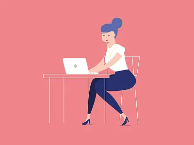 Hey babe babe coworking designer focused girl job marketing work working