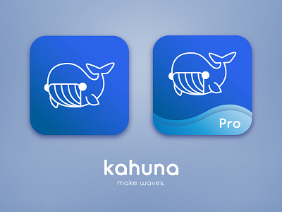 Daily UI Challenge 005 - App Logo app dailyui form gradient icon interface design media mobile movies music ui whale