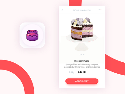 TakeCake WIP app cake e com e commerce mobile