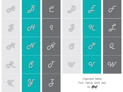 Spanish Alphabet alphabet art composition design