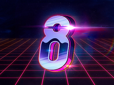 Number 8 #36DaysofType 36daysoftype alphabet art digital art illustrator letters numbers photoshop type typography vector