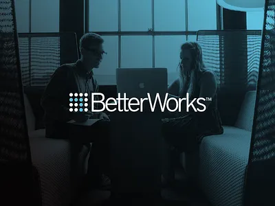 Betterworks logo blue brand branding design diseño ideaware logo