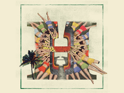 H 36 days of types collage graphic design typography